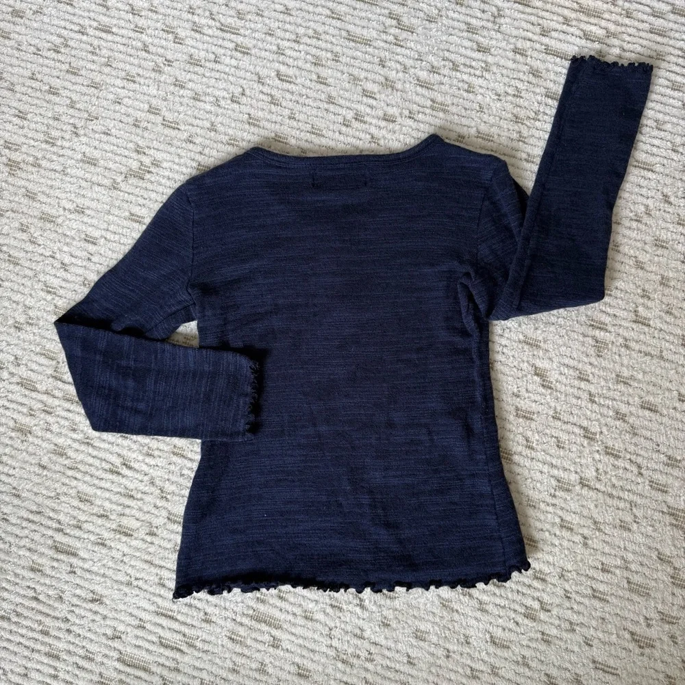 Old Navy Kids Dark Blue Long Sleeve Tee Small (6-7)